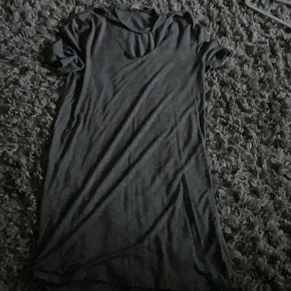 Garage grew keyhole shirt dress